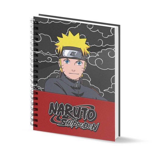Špirálový zošit Naruto Shippuden A4 štvorčekovaný