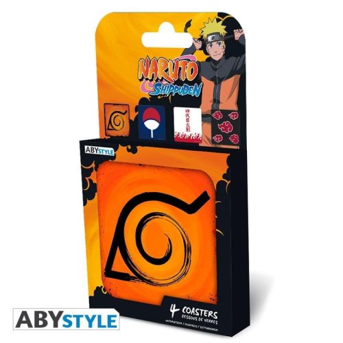 Súprava podložiek pod poháre Naruto Shippuden (4ks)