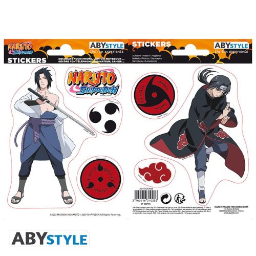Súprava nálepiek Naruto Shippuden - Sasuke