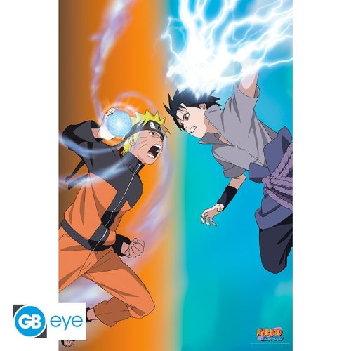 Plagát Naruto Shippuden - Naruto vs Sasuke (91,5x61)