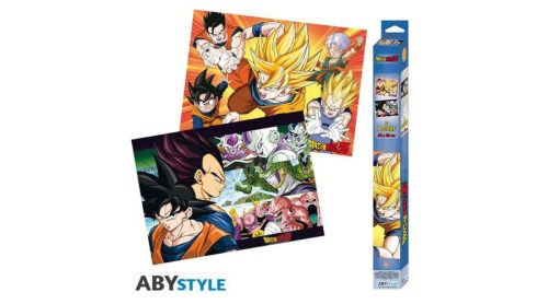 Súprava 2 plagátov Dragon Ball Z - Saiyans