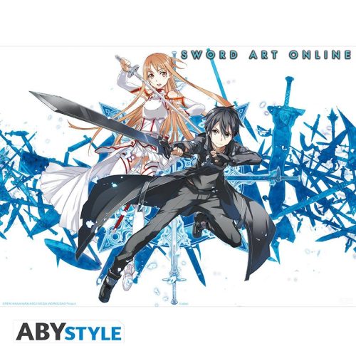 Plagát Sword Art Online - Asina a Kirito (52x38cm)