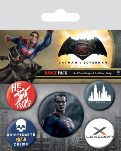 Sada 2 odznakov Batman Vs Superman