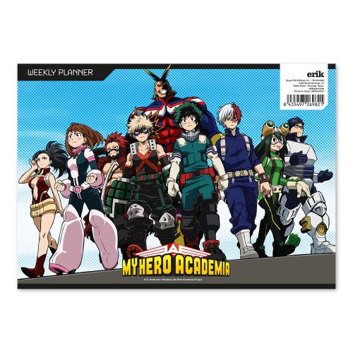 Stolový týždenný plánovač My Hero Academia
