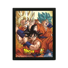 Holografický plagát Dragon Ball Super s rámom