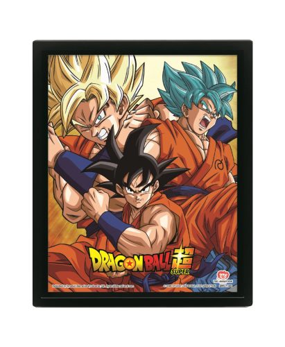 Holografický plagát Dragon Ball Super s rámom