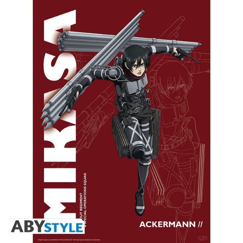 Plagát Attack on Titan - Mikasa (52x38cm)
