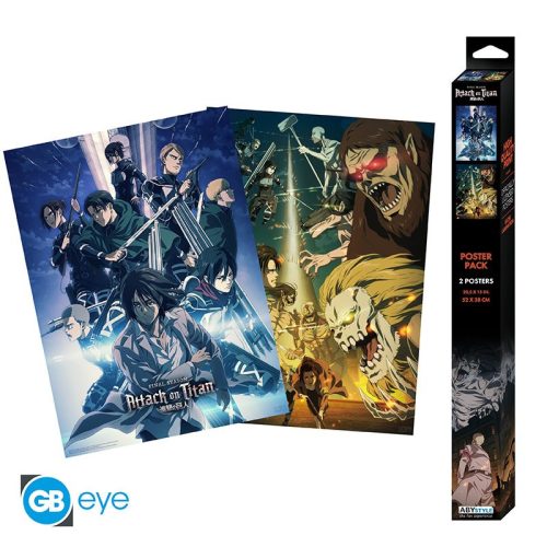 Súprava 2 plagátov Attack on Titan S4