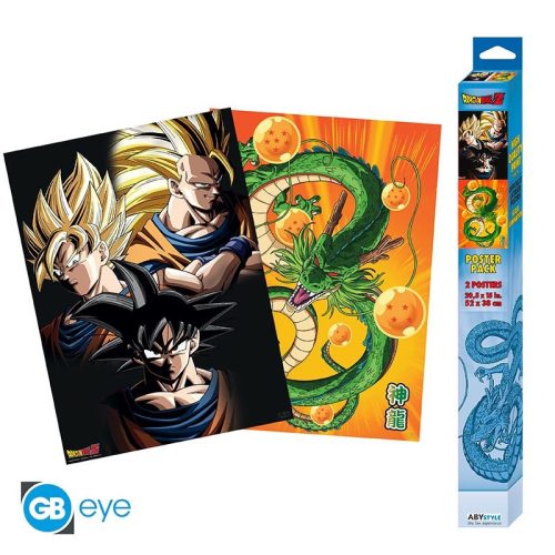 Súprava 2 plagátov Dragon Ball - Goku a Shenron