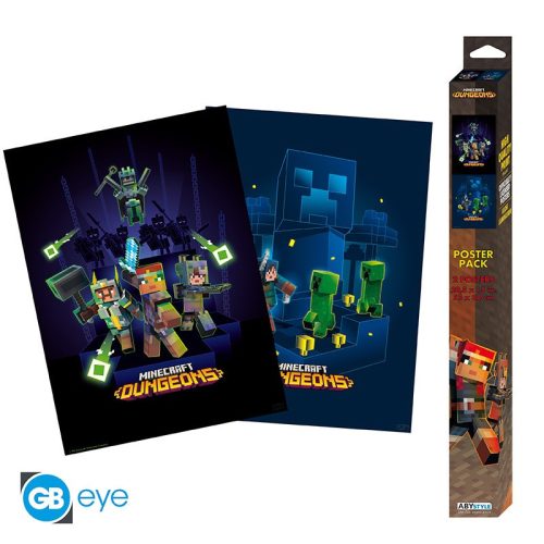 Súprava 2 plagátov Minecraft Dungeons