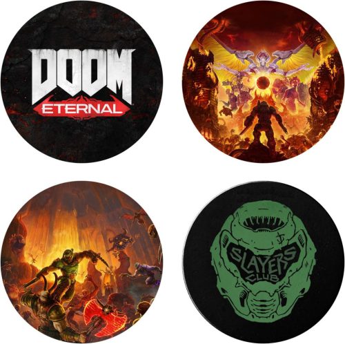 Súprava prémiových podložiek pod poháre Doom: Eternal (4 ks)