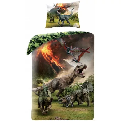 Jurassic World zelená obliečka na perinu