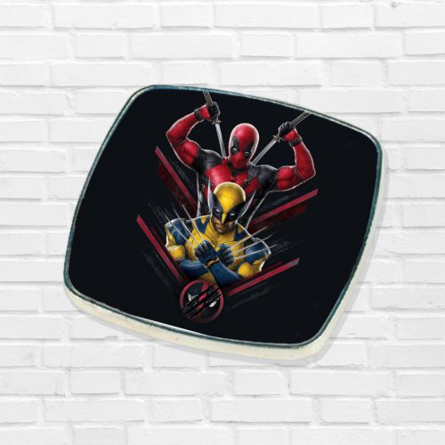 Deadpool a Wolverine kovový magnet
