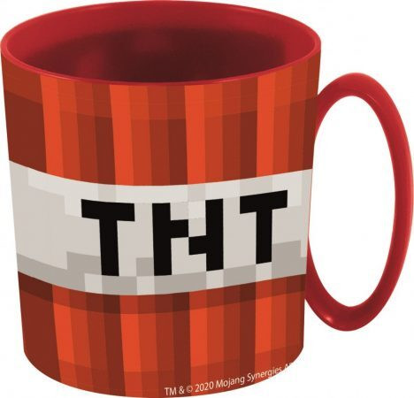 Minecraft TNT plastový hrnček