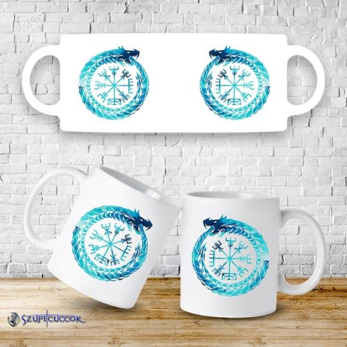 Jormungandr a vegvisir hrnček