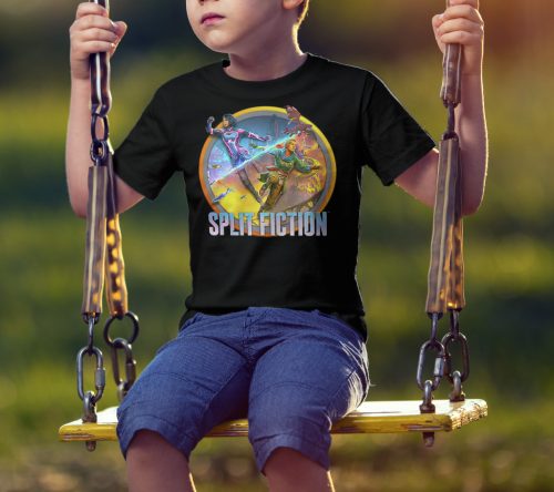 Split Fiction okrúhle logo, detské tričko