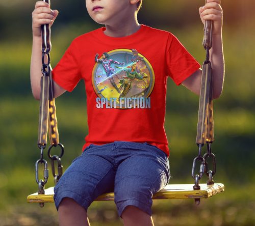 Split Fiction okrúhle logo, detské tričko