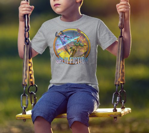 Split Fiction okrúhle logo, detské tričko