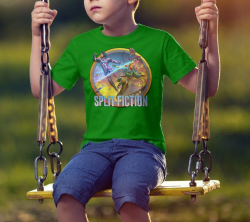 Split Fiction okrúhle logo, detské tričko