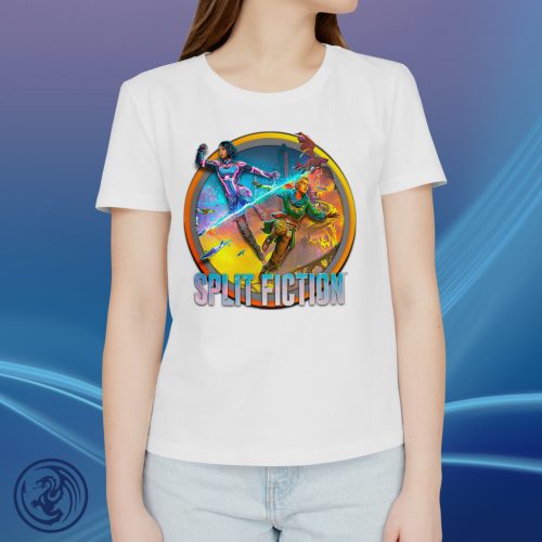 Split Fiction okrúhle logo, dámske tričko