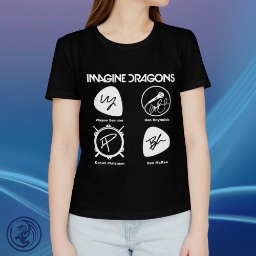 Imagine Dragons - Autogram, dámske tričko