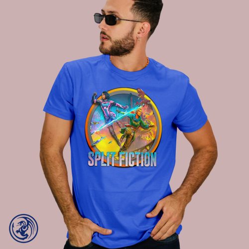 Split Fiction okrúhle logo, pánske tričko