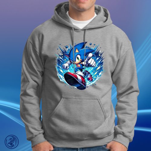 Sonic, unisex mikina s kapucňou