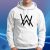Alan Walker logo, unisex mikina s kapucňou