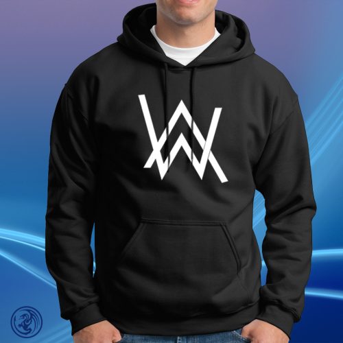 Alan Walker logo, unisex mikina s kapucňou