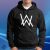Alan Walker logo, unisex mikina s kapucňou