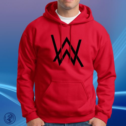 Alan Walker logo, unisex mikina s kapucňou