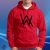 Alan Walker logo, unisex mikina s kapucňou