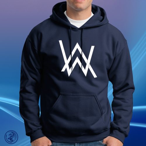 Alan Walker logo, unisex mikina s kapucňou