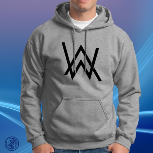 Alan Walker logo, unisex mikina s kapucňou