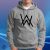 Alan Walker logo, unisex mikina s kapucňou