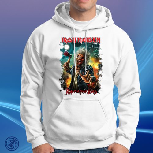 Iron Maiden - Run For Your Lives, unisex mikina s kapucňou