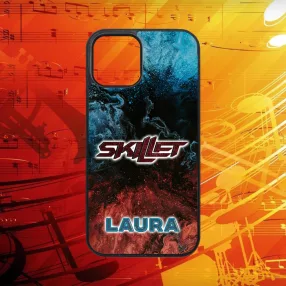 S vlastným menom - Skillet ikon logo - iPhone obal 