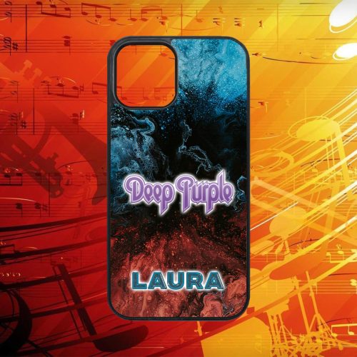 S vlastným menom - Deep Purple logo - iPhone obal 