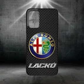 S vlastným menom  Logo Alfa Romeo - Xiaomi obal 