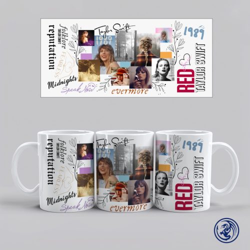 Hrnček Taylor Swift Albumy (Biely)