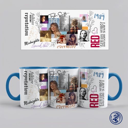 Hrnček Taylor Swift Albumy (Modrý)