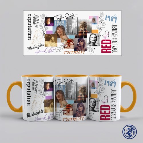 Hrnček Taylor Swift Albumy (Oranžový)