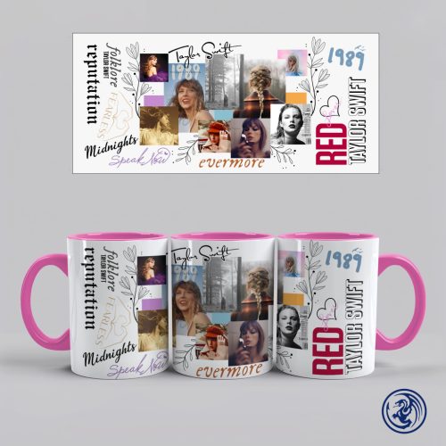 Hrnček Taylor Swift Albumy (Ružový)