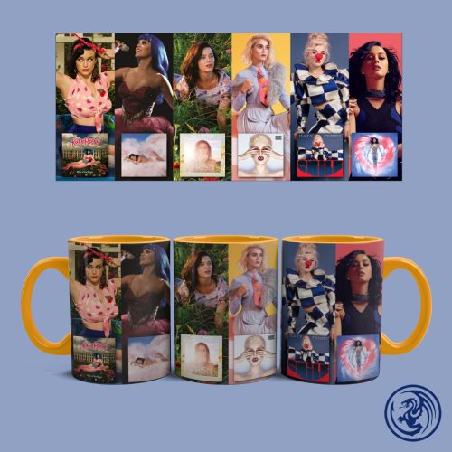 Hrnček Katy Perry - Albumy (Oranžový)