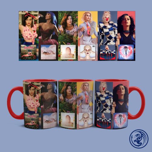 Hrnček Katy Perry - Albumy (Červený)