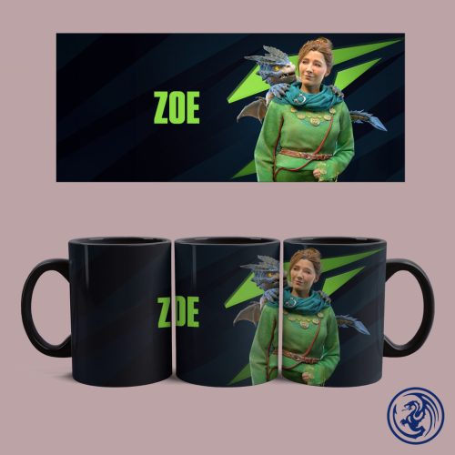Hrnček Split Fiction - Zoe (Čierny)
