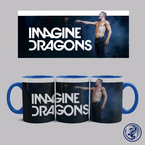 Hrnček Imagine Dragons - Dan Reynolds (Modrý)