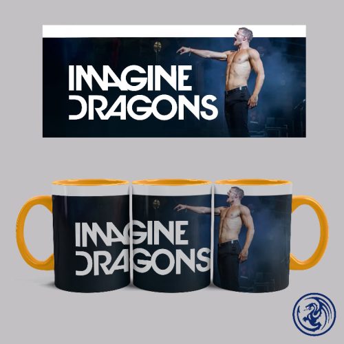 Hrnček Imagine Dragons - Dan Reynolds (Oranžový)