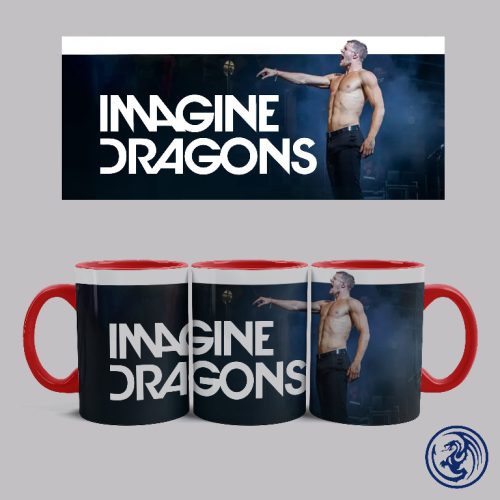 Hrnček Imagine Dragons - Dan Reynolds (Červený)