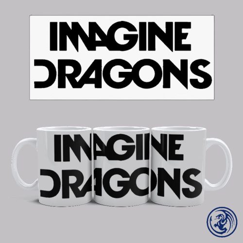 Hrnček Imagine Dragons logo (Biely)